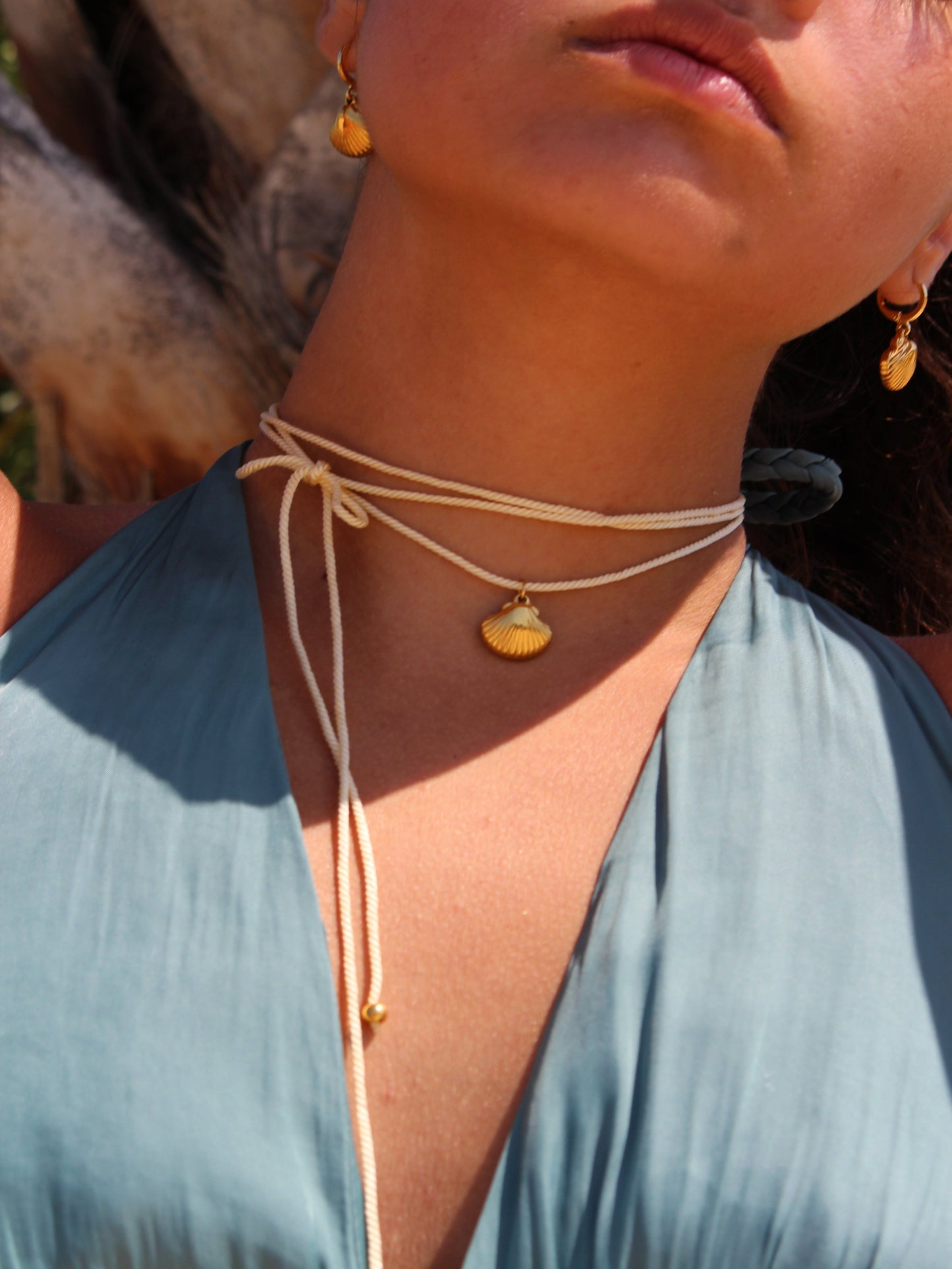Lovina blanc cassé collier